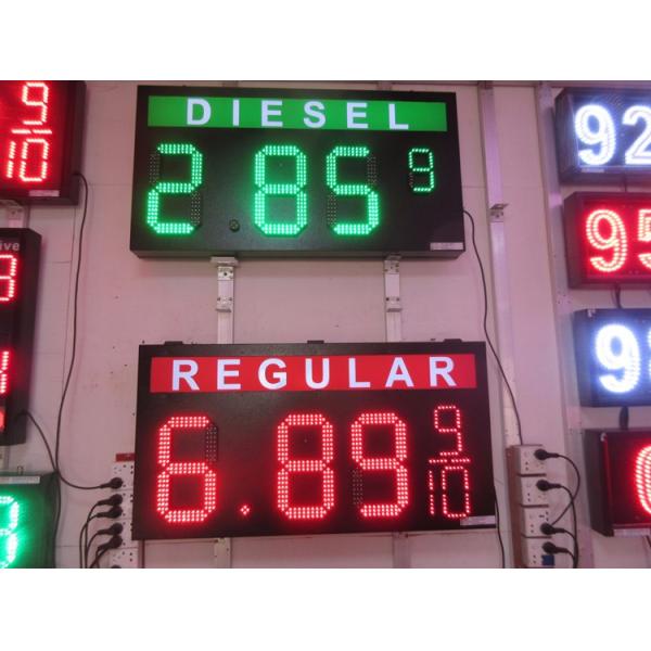 High Refresh Rate LED Gas Price Signs Waterproof Outdoor With Video Processor