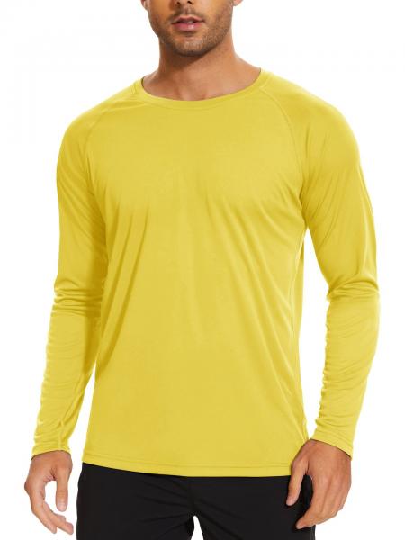 Custom Round Neck Men T-Shirts 100% Cotton Long Sleeve T-Shirt Sublimation Blanks