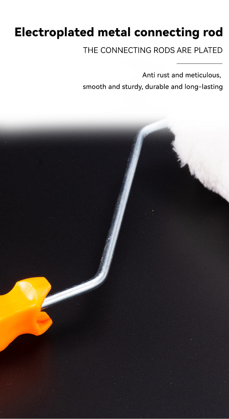 Plastic PP Handle Textured Stipple Effect Paint Roller 5" for Smooth Paint Application