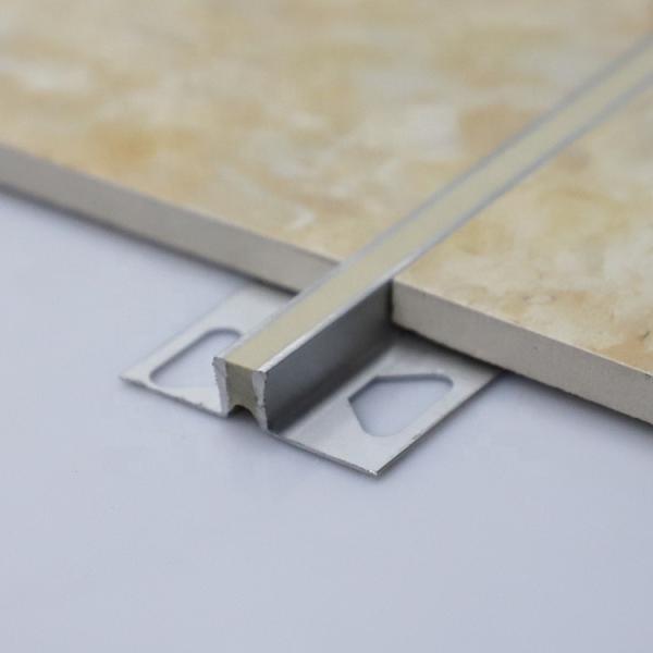 Anodised 15mm Aluminium Movement Joint For Stone Floors