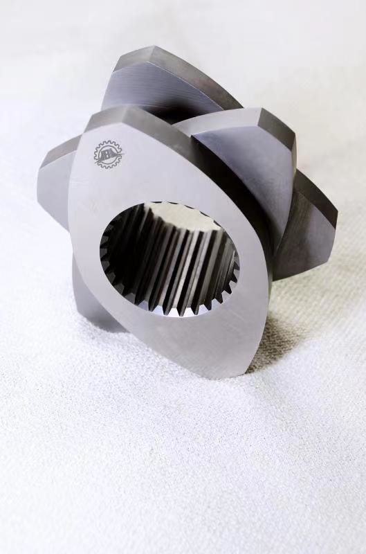 High Performance Twin Screw Extruder Parts Alloy Imported WR5 Material Screw Elements