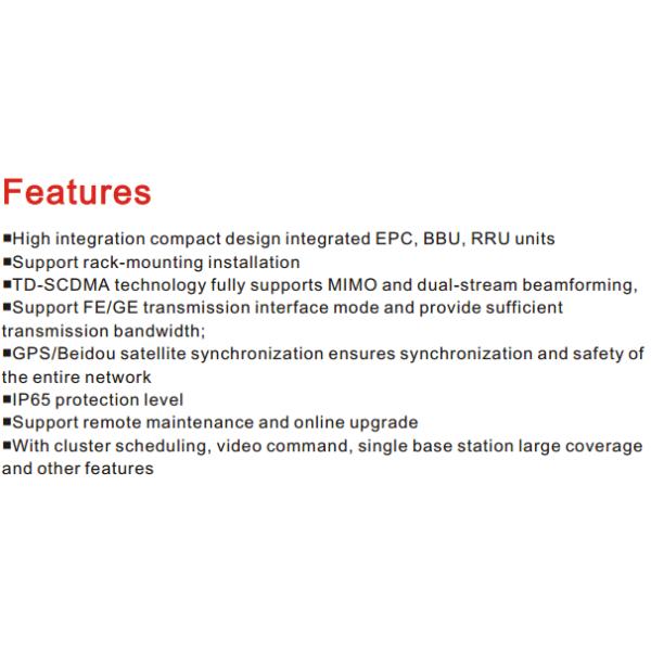 AES Encryption 4G-LTE Vehicle Mounted Base Station Up 40Mbps / Down 80Mbps