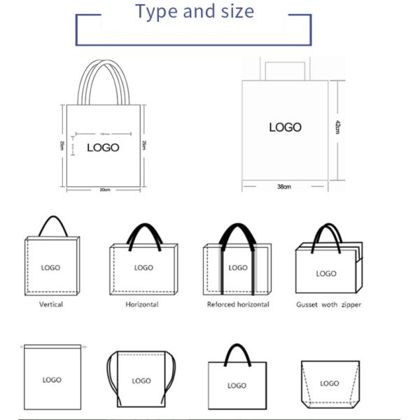 RPET Sublimation Print Reusable Folding Shopping Bags Recycle Grocery 35x37.5CM