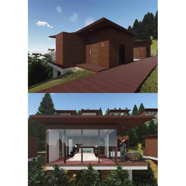 Figured Prefabricated House Shanghai With Prefab Wooden House