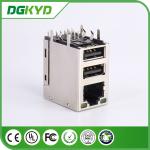 Single Port SFP Connector RJ45 Tab Up Transformer For Network Switch
