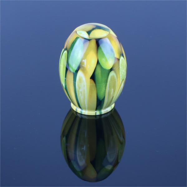 Portable Lemon Pattern Egg Shape Toothpick Dispenser