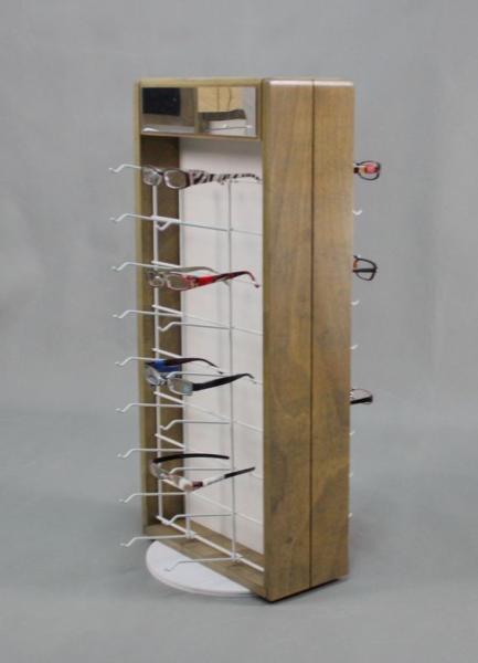 Quality 36 Pairs Countertop Sunglass Display Fixtures Eyeglass Rack Stand Portable for sale