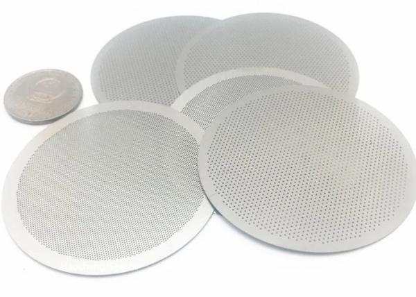 Quality Etching Micro Holes Precision Aeropress Coffee Filters With Laser Printed Logo for sale