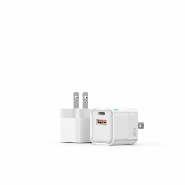 PD20W Fast Charging A+C Wall Charger for Phone Charging US Plug