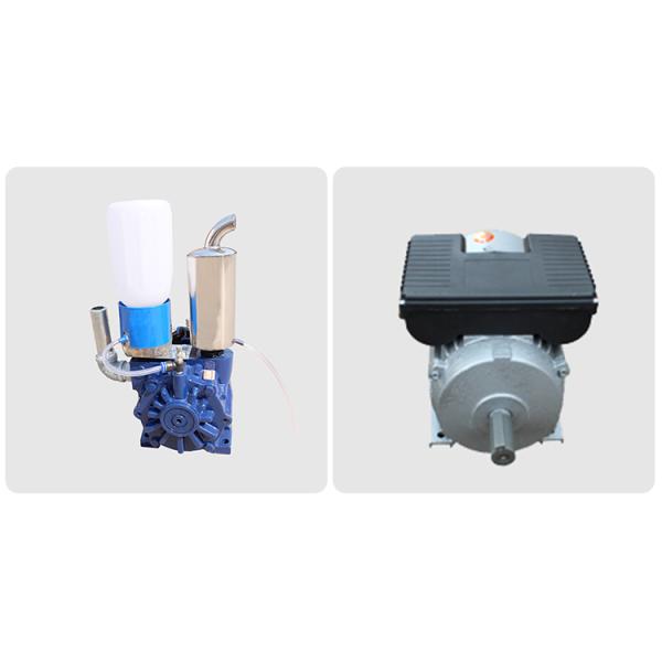 Electric Vacuum Pump Double Bucket Milking Machine Portable Cow Milker