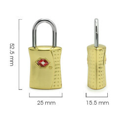 China TSA travel bag lock with keys wholesale