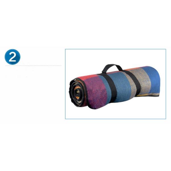 Foldable Waterproof Camping Picnic Blanket With Handle Strap