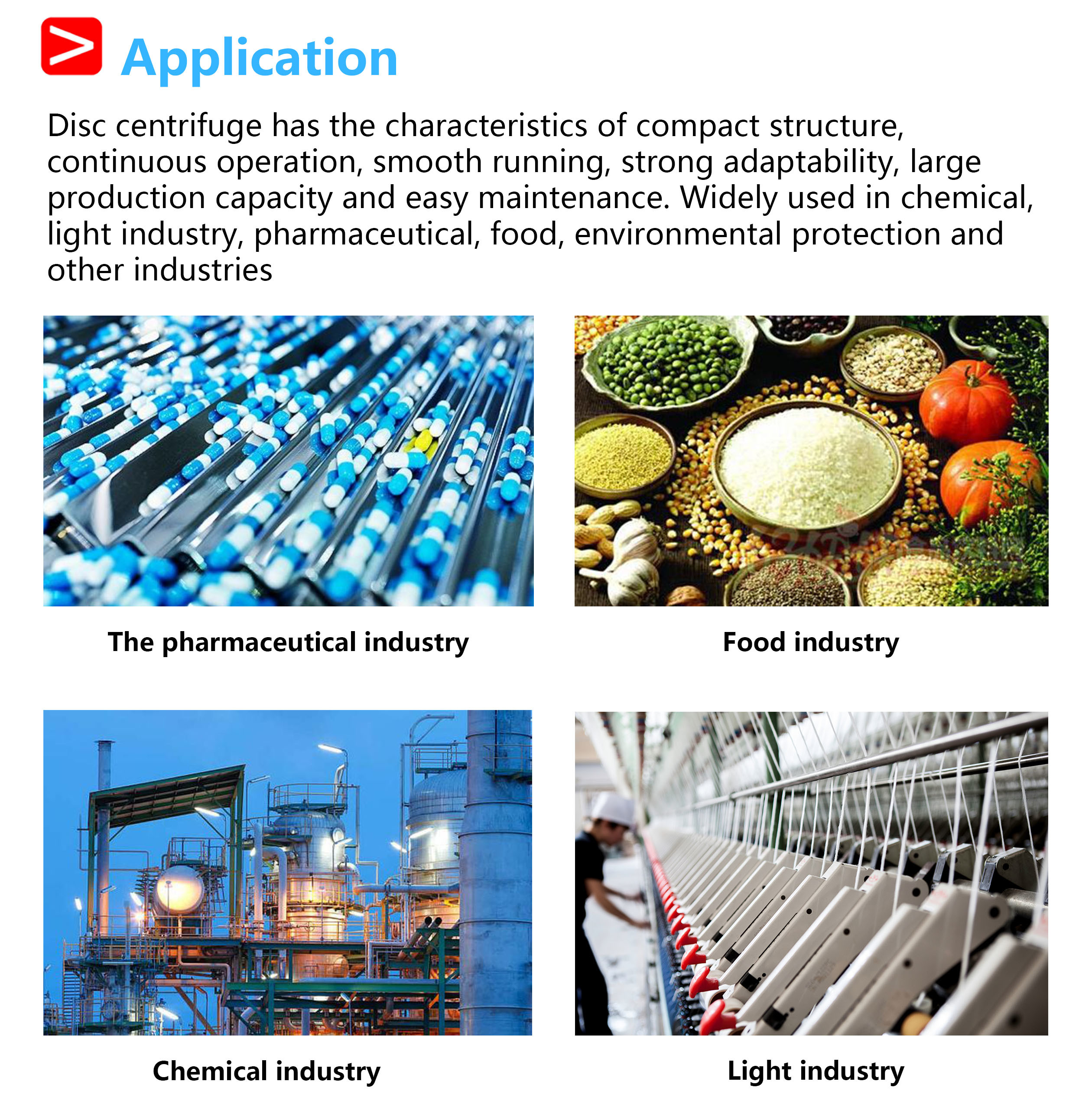 DH360 Three Phase Disc Centrifuge Compact Design for High Speed Oil Separation