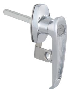 China Paddlockable Garage Door Handle Lock Silver Key Cylinder Lock wholesale