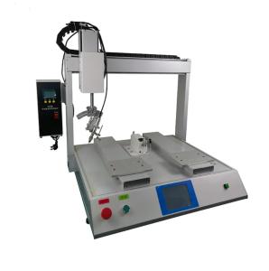 China YS-HX542 Two Working Platform 4-Axis Automatic Soldering Machine Programmable With English Touch Screen wholesale