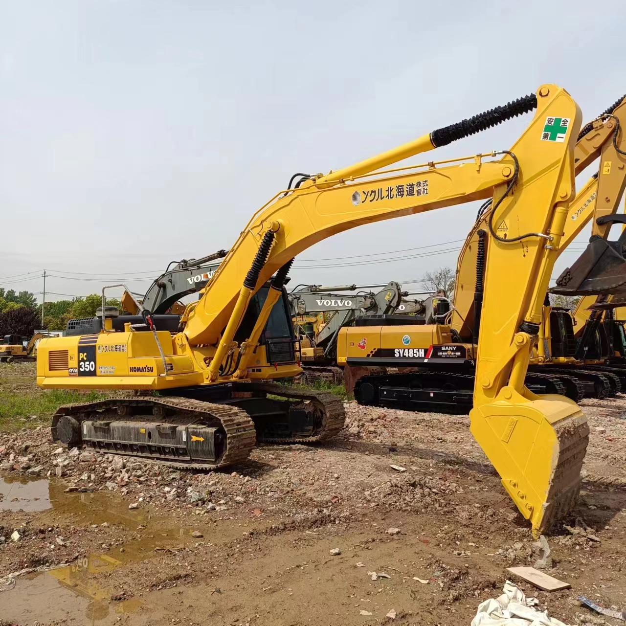 Original Hydraulic Pump 35 Ton Komatsu PC350 Used Excavator for Construction Machinery