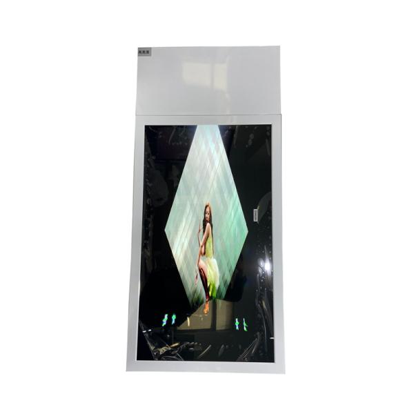 Quality Shockproof 43" Hanging LCD Window Display 0.8mm Bezel for sale