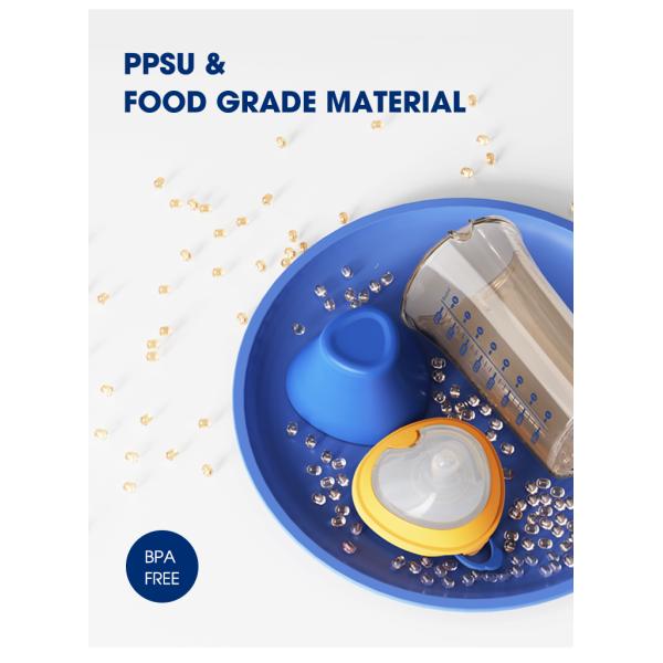 Baby Triangle 8 Oz 240ml BPA Free Feeding Bottles Anti Colic Flip Cap Wide Neck