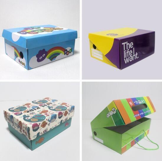 Quality Matt Lamination Shoe Cardboard Box Custom Logo rectangle Shape ODM for sale
