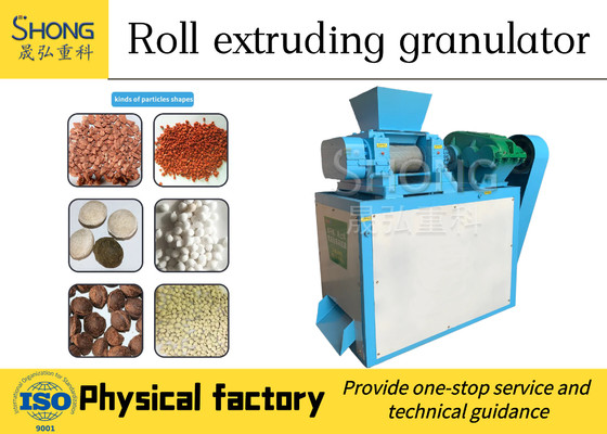 Double Roller Extrusion Compound Fertilizer Granulator with CE Certificate, 1.5 Tons per Hour Capacity, Carbon Steel Construction