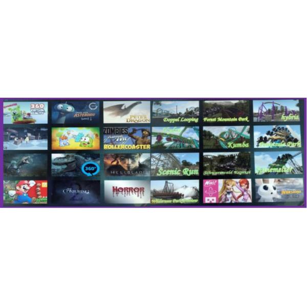 Thrilling Experience Virtual Reality Slide 22" Kiosk White Color