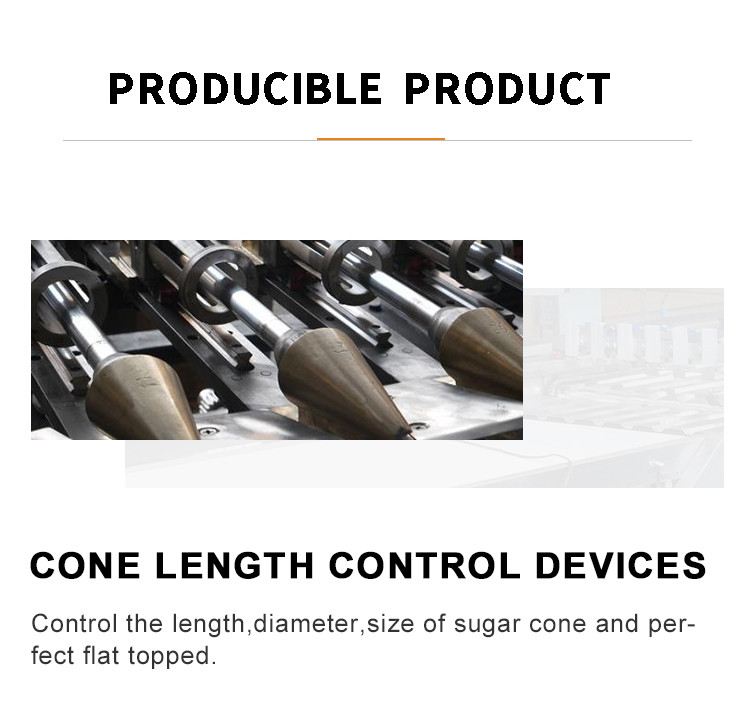 1.1KW Sugar Cone Production Line Ice Cream Waffle Cones Baking Making Machine