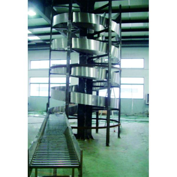 Flexible Industrial Conveyor Belt Systems Vertical Screw - Lift Strong Structure