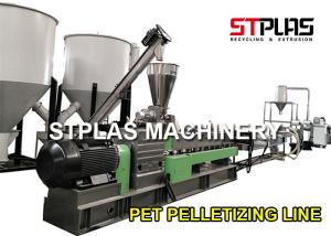 Waste Plastic Recycling Pellet Machine With Twin Screw Extruder Energy Saving