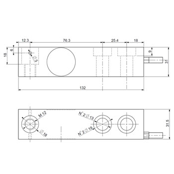 SBX-1KL Weighing Tanks 15V DC High Precision Load Cell