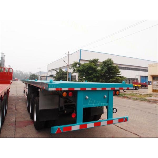 Heavy duty suspension 40ft flatbed container trailers carry 40Tons Containers