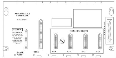 GE FANUC IC693CHS397 ， 5-slot modular CPU baseplate ， CPU I/O Base Module