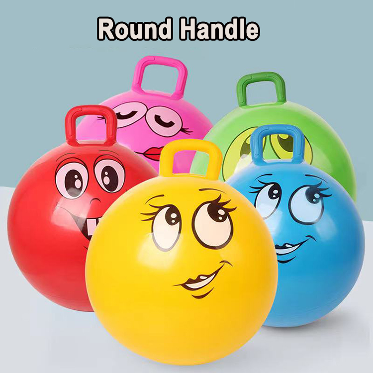 Unisex Ride Toys Kids Bouncy Hopper Jumping Inflatable Bouncer Ball