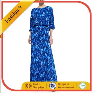 China Ladies Women Printed Evening Dress wholesale
