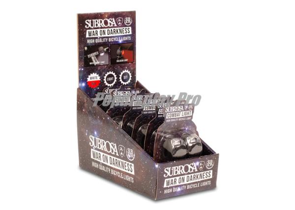 Quality Recycling Cardboard Counter Display Boxes , Bicycle Lights PDQ Tray Display for sale