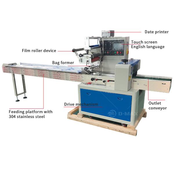 Automatic Flow Pillow Flow Packing Sweet Corn Packaging Sealing Machine for Packaging