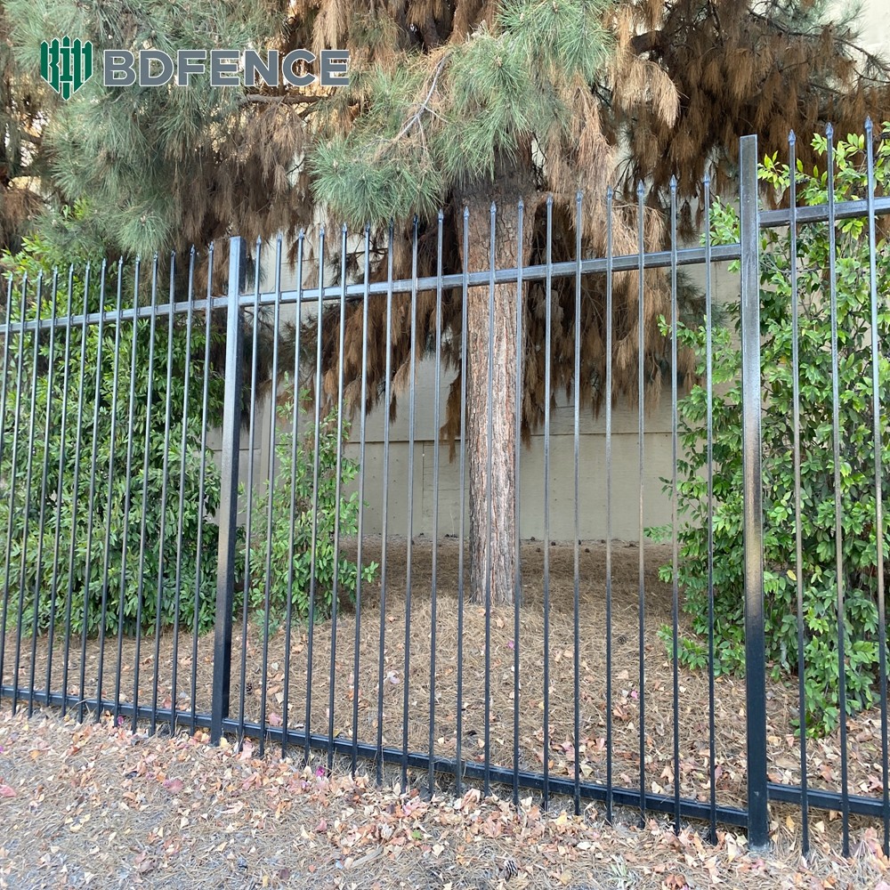 Coastal Tubular Steel Fence Humidity Resistant