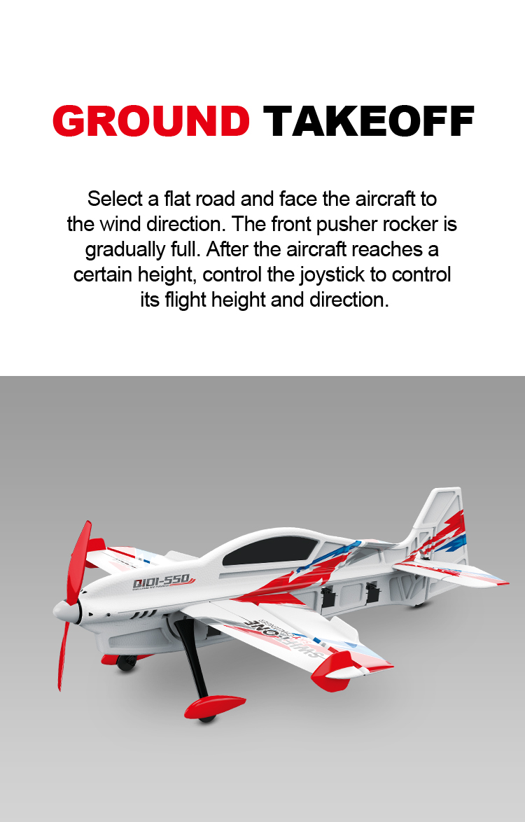 Electric Power Source A550 Four Channels Mini Size Aerobatic Flying 3d 6g Rc Airplane Toys Rtf 10mins Playing Time