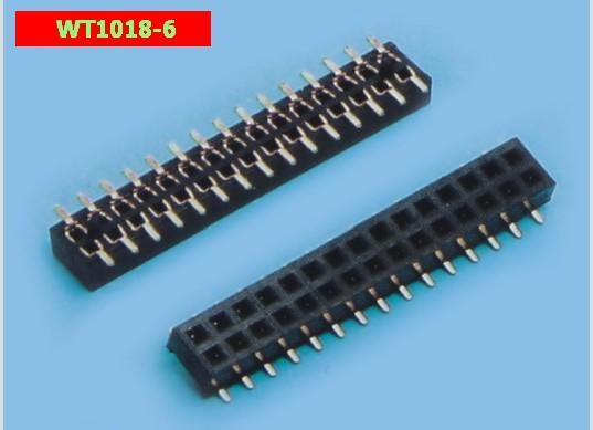 Quality Stable 2.54mm Pin Header Connector DC3 Simple Horn Pin Socket Jane Cattle Bending Feet for sale