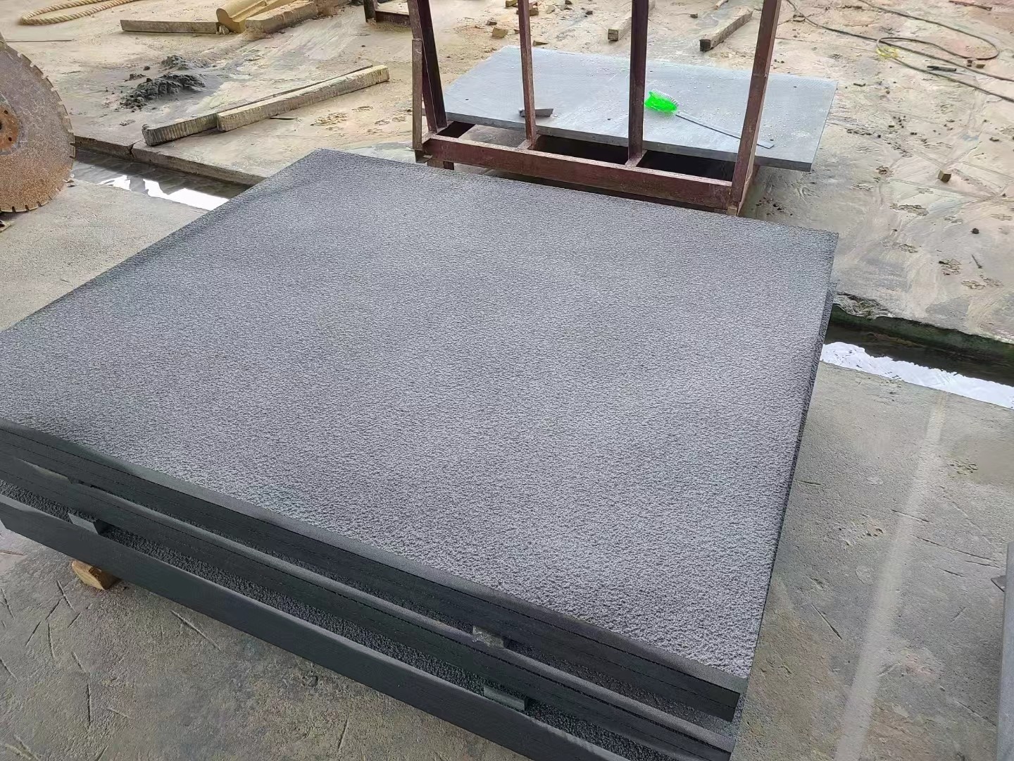 Rectangle Blue Dark Grey Sandstone Wall Cladding Tiles Multipurpose