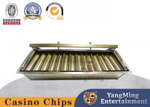 China Brand New Metal Plated 14 Grid Chip Tray Double Locking Baccarat Casino Poker Chip Float wholesale