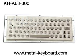 Dustproof Metal Computer Keyboard , Stainless Steel Keyboard 68 Key Buttons