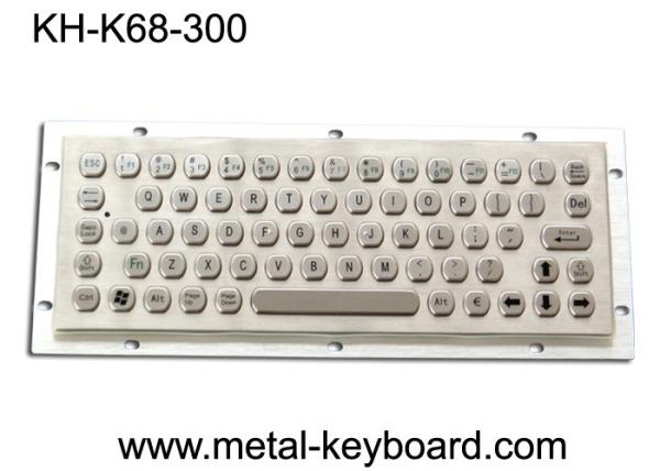 Quality Dustproof Metal Computer Keyboard , Stainless Steel Keyboard 68 Key Buttons for sale