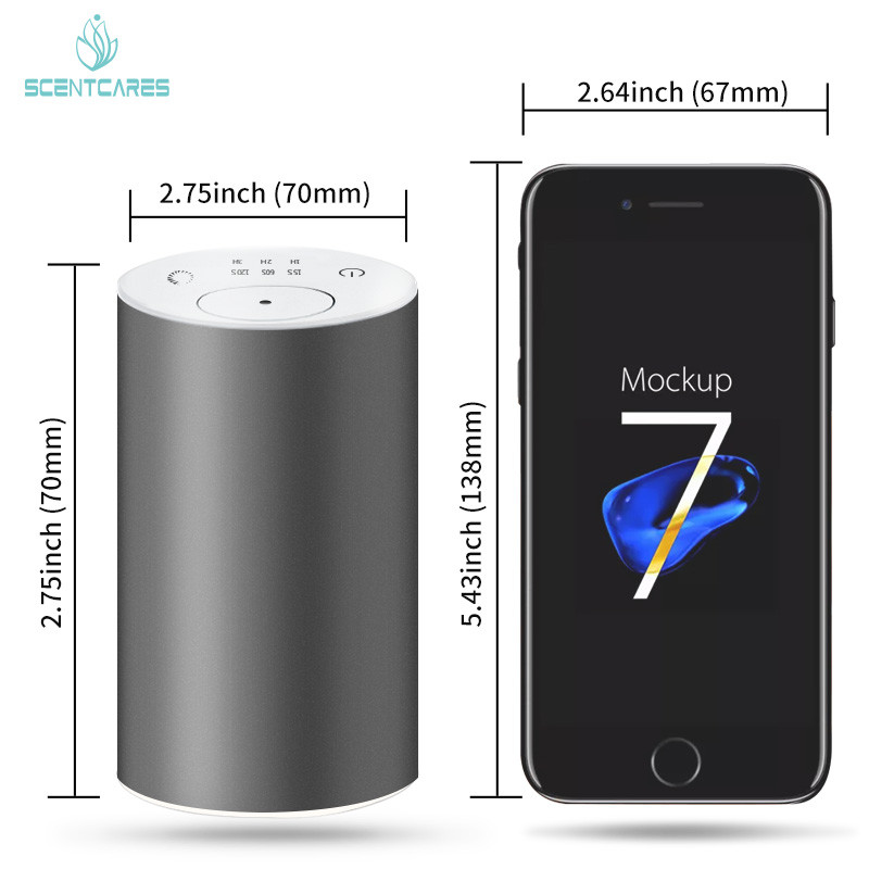 Portable 5ml Wireless Battery Aroma Essence Car Diffuser Waterless