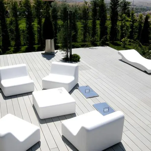 Anti Corrosion WPC Hollow Decking 140 X 25mm Hollow Plastic Decking Boards