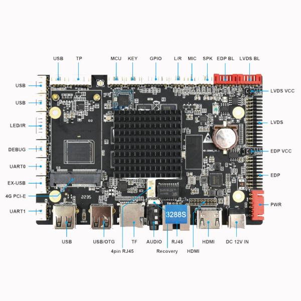 Android Board LCD EDP Motherboard RK3288 2K 4K LCD Control Board