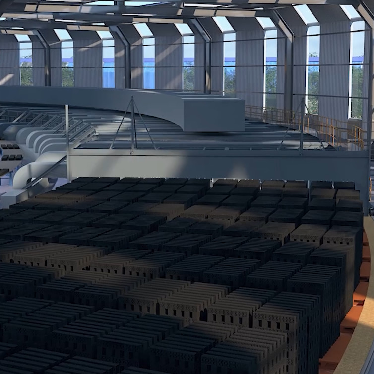 Rotary Kiln 300000 Bricks Daily Capacity Fully Automatic Brick Plant For Red Bricks Production