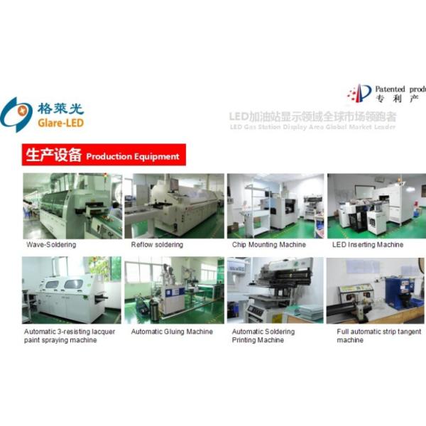 IP65 Waterproof 20 Inch 7 Segment LED Display Gas Changer for Outdoor Advertising