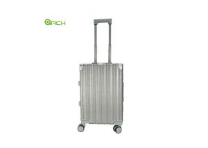 Push Button Luggage ABS Travel Suitcase With Double Spinner Wheels