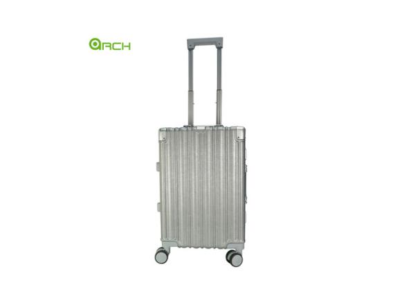 Quality Push Button Luggage ABS Travel Suitcase With Double Spinner Wheels for sale