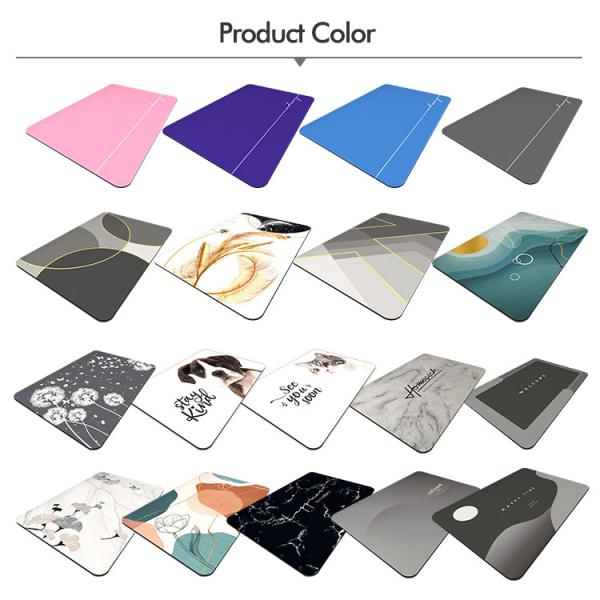 Microfiber Anti Slip Bath Mat Quick Drying Super Absorbent
